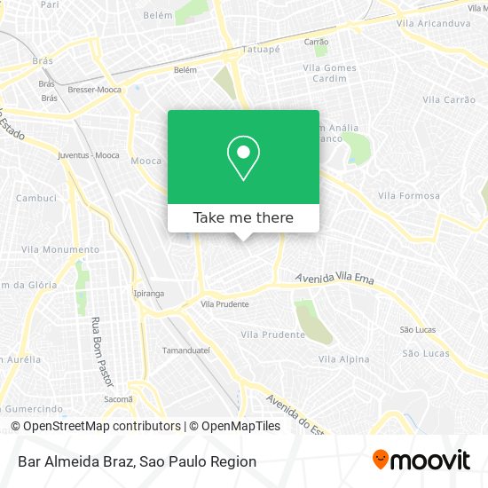 Mapa Bar Almeida Braz