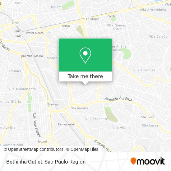 Mapa Bethinha Outlet