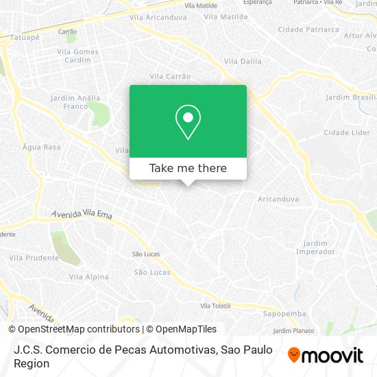 J.C.S. Comercio de Pecas Automotivas map