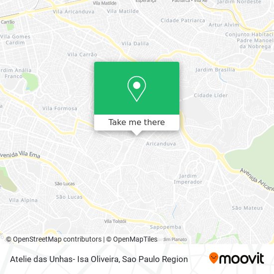 Mapa Atelie das Unhas- Isa Oliveira