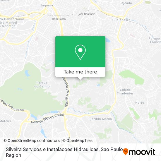 Silveira Servicos e Instalacoes Hidraulicas map