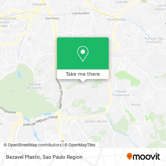 Mapa Bezavel Plastic