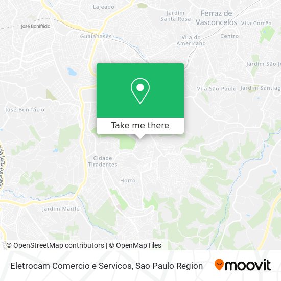 Mapa Eletrocam Comercio e Servicos