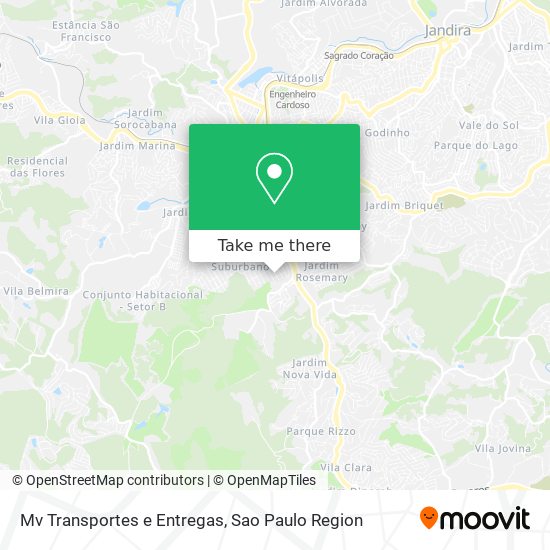 Mapa Mv Transportes e Entregas