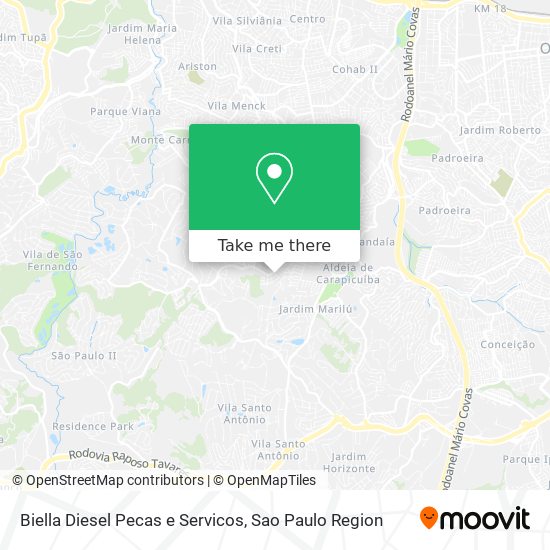 Biella Diesel Pecas e Servicos map