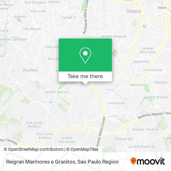 Reigran Marmores e Granitos map