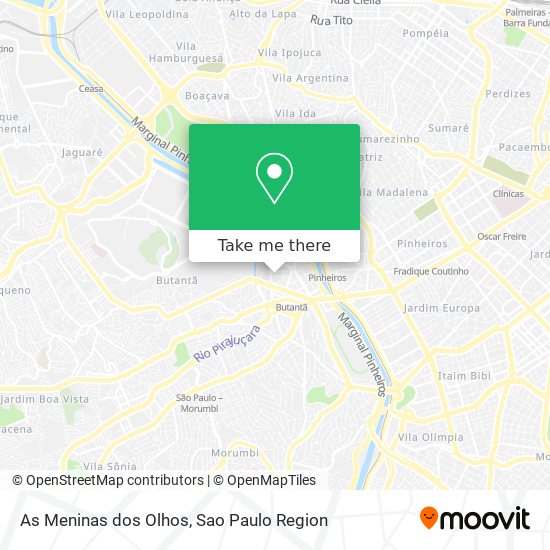 As Meninas dos Olhos map