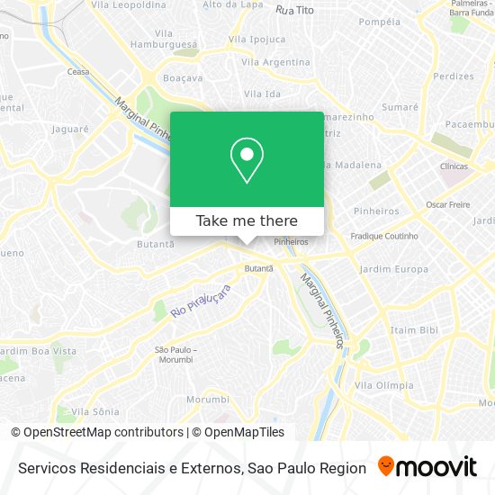 Servicos Residenciais e Externos map