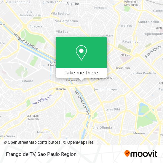 Mapa Frango de TV