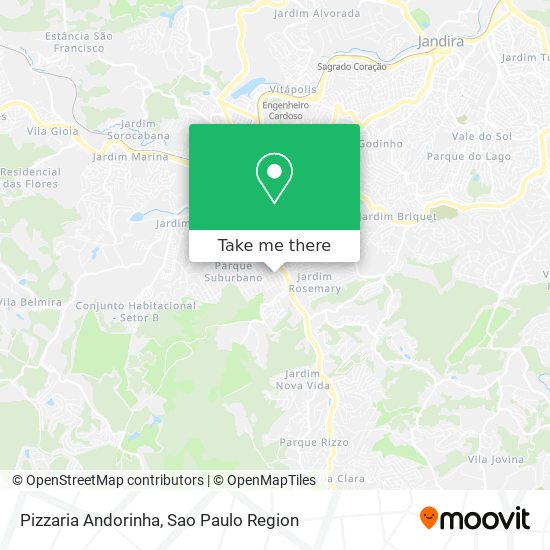 Pizzaria Andorinha map