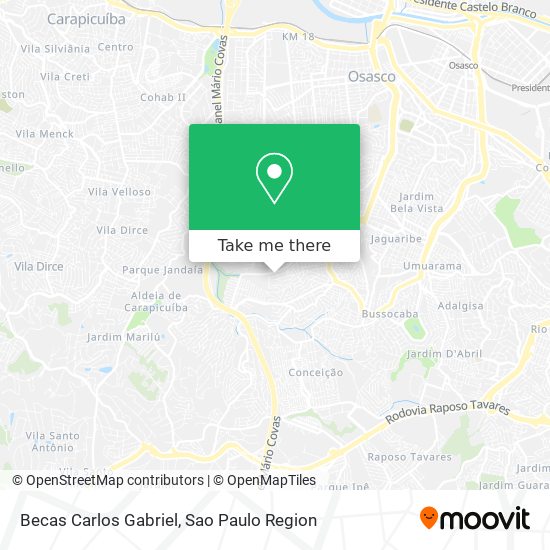 Becas Carlos Gabriel map