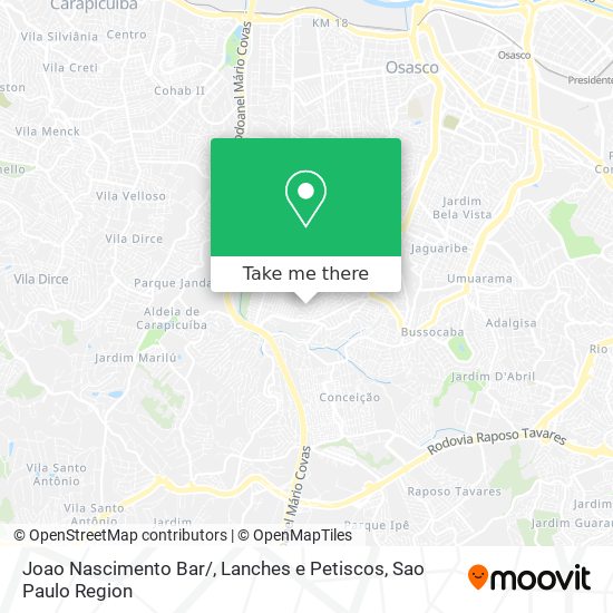 Joao Nascimento Bar / , Lanches e Petiscos map