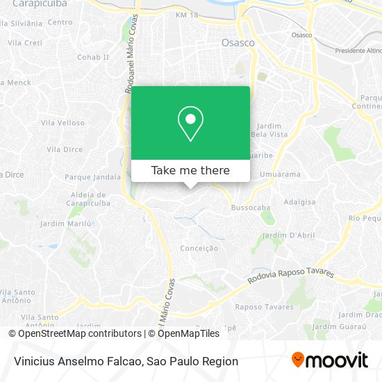 Vinicius Anselmo Falcao map