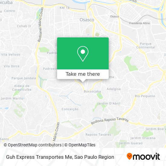 Guh Express Transportes Me map