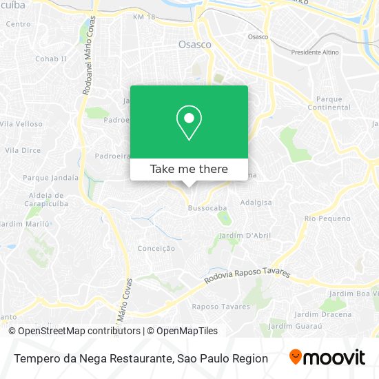 Tempero da Nega Restaurante map