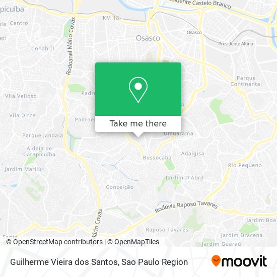 Mapa Guilherme Vieira dos Santos