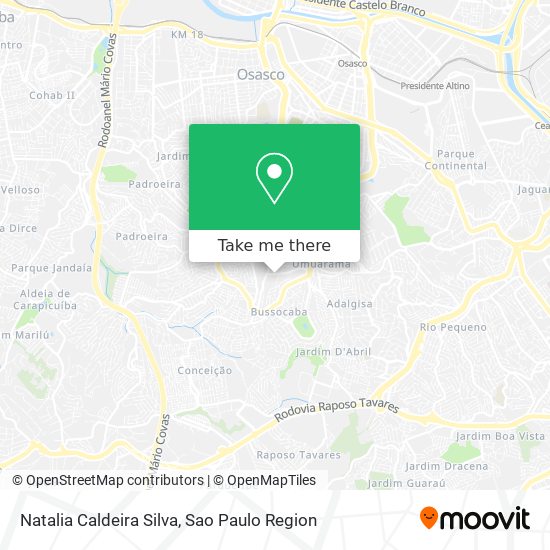 Natalia Caldeira Silva map