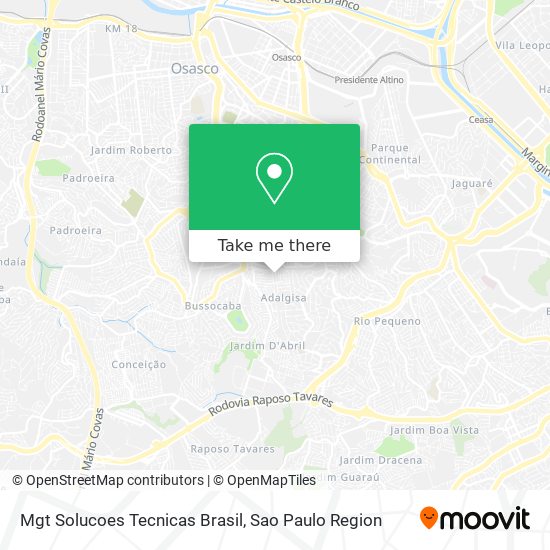 Mgt Solucoes Tecnicas Brasil map