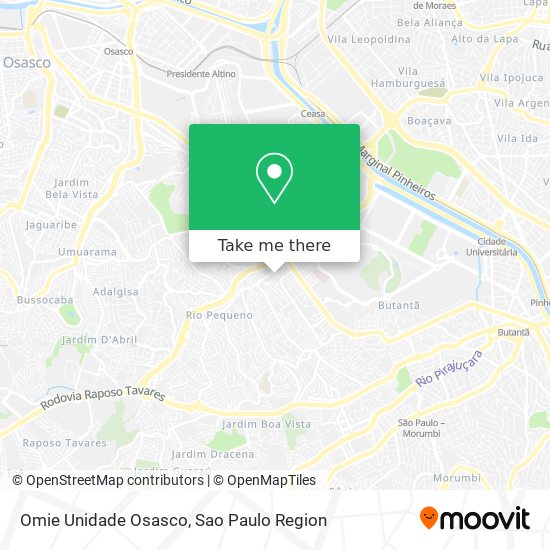 Omie Unidade Osasco map