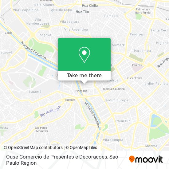 Ouse Comercio de Presentes e Decoracoes map