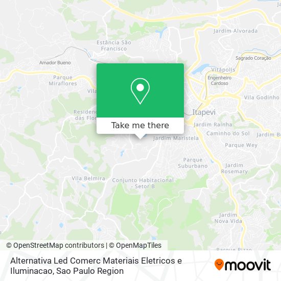 Mapa Alternativa Led Comerc Materiais Eletricos e Iluminacao