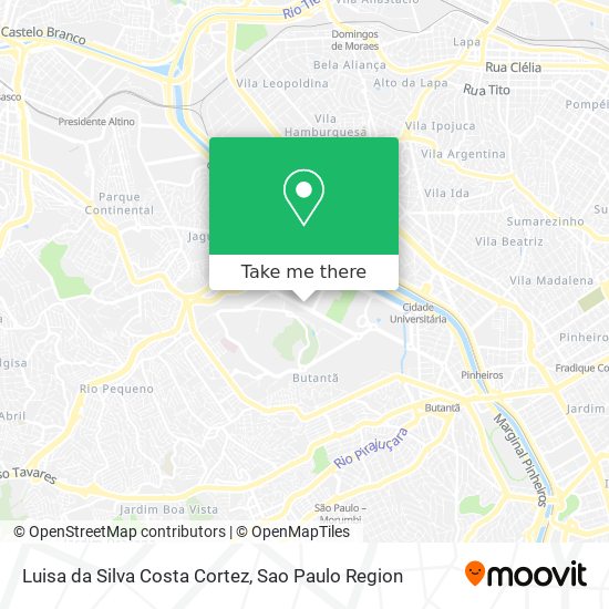 Mapa Luisa da Silva Costa Cortez