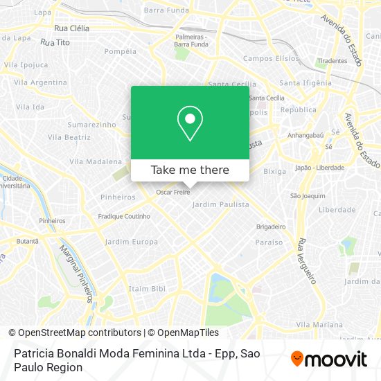 Patricia Bonaldi Moda Feminina Ltda - Epp map