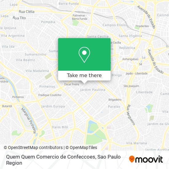 Quem Quem Comercio de Confeccoes map