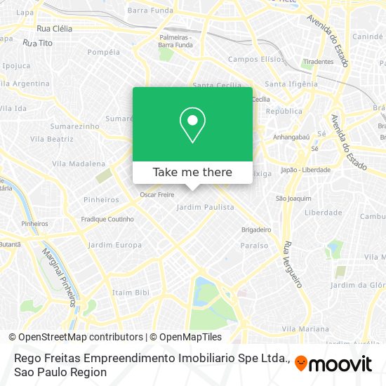 Rego Freitas Empreendimento Imobiliario Spe Ltda. map