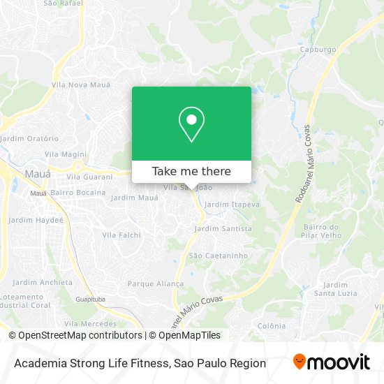 Mapa Academia Strong Life Fitness