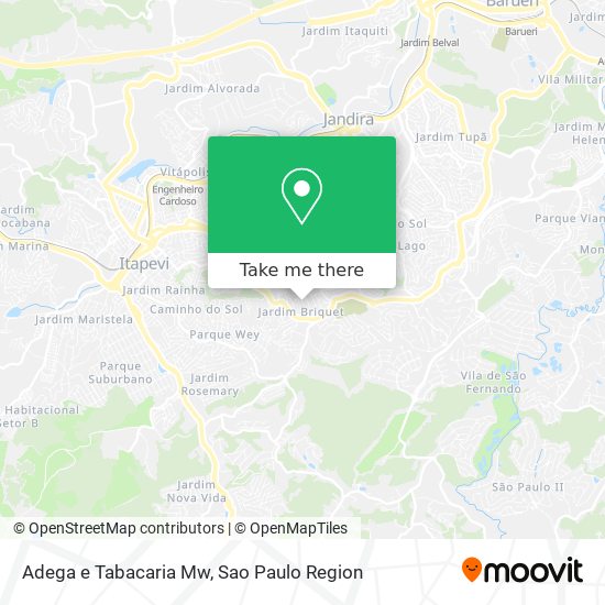 Mapa Adega e Tabacaria Mw