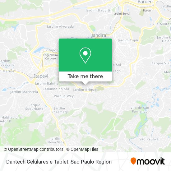 Mapa Dantech Celulares e Tablet