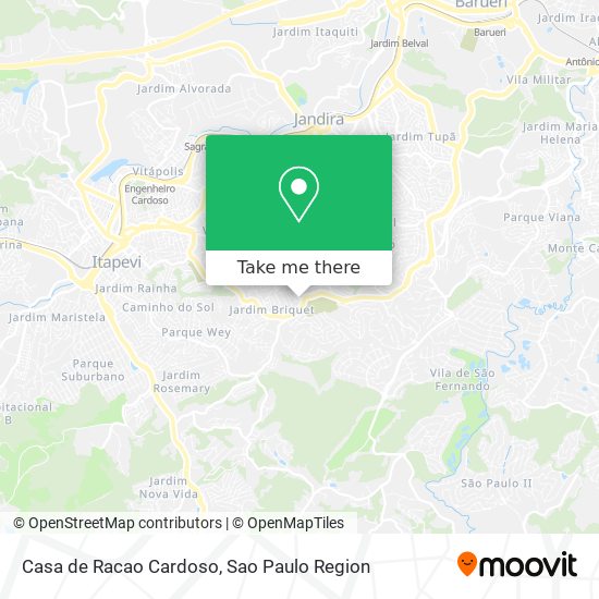 Mapa Casa de Racao Cardoso
