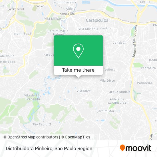 Mapa Distribuidora Pinheiro