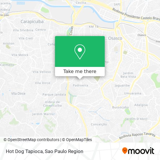 Hot Dog Tapioca map