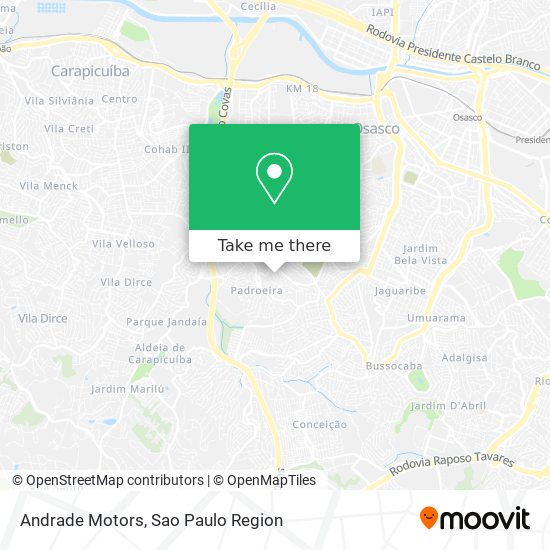 Andrade Motors map