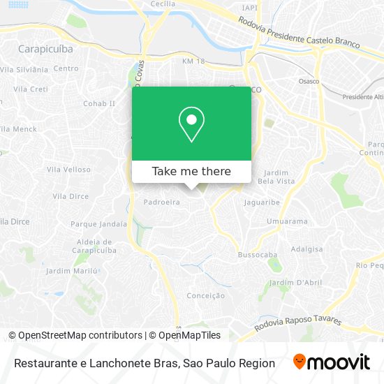 Restaurante e Lanchonete Bras map