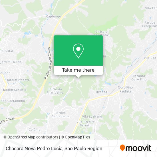 Chacara Nova Pedro Lucia map