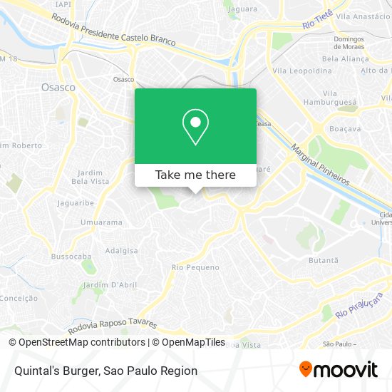 Mapa Quintal's Burger