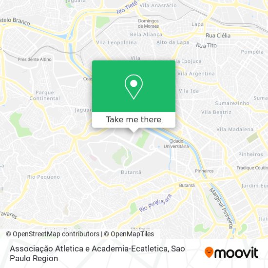 Mapa Associação Atletica e Academia-Ecatletica