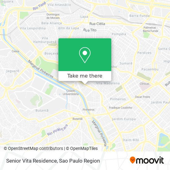 Senior Vita Residence map