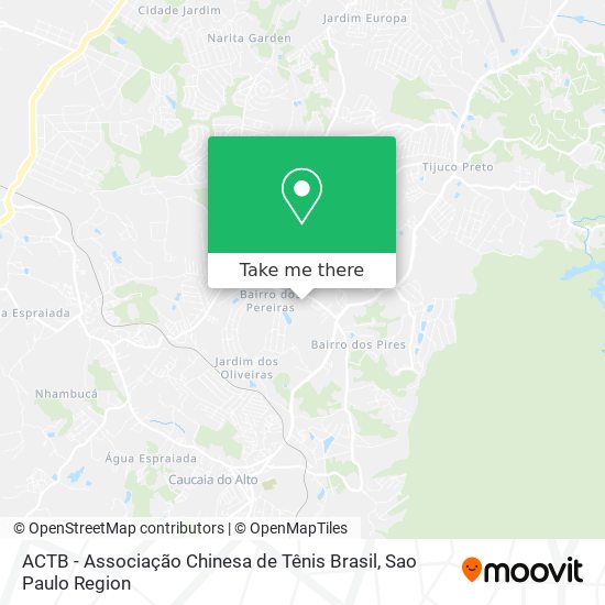 Mapa ACTB - Associação Chinesa de Tênis Brasil