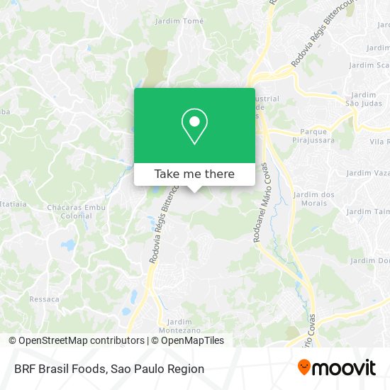 BRF Brasil Foods map