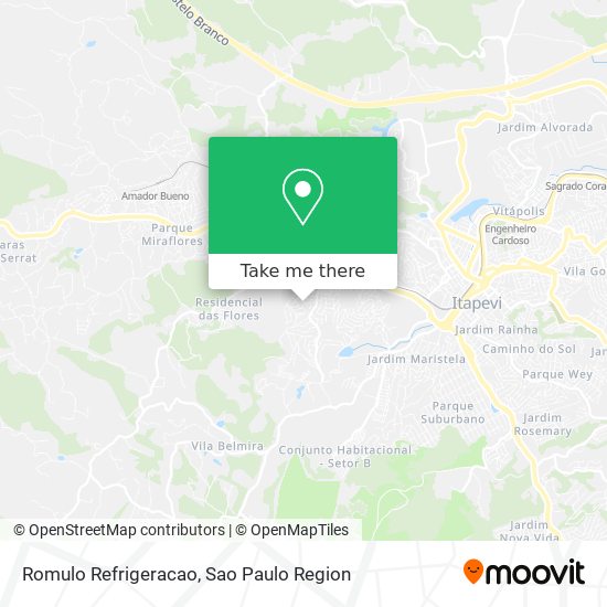 Romulo Refrigeracao map