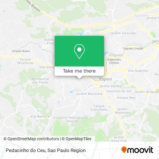 Mapa Pedacinho do Ceu