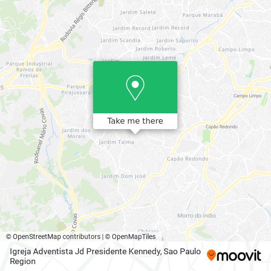 Mapa Igreja Adventista Jd Presidente Kennedy