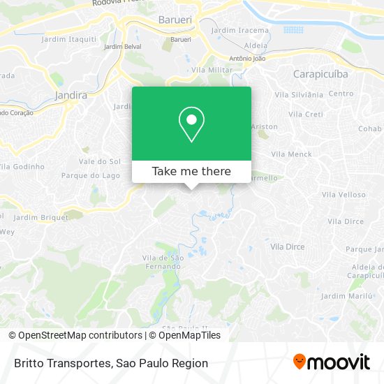 Britto Transportes map