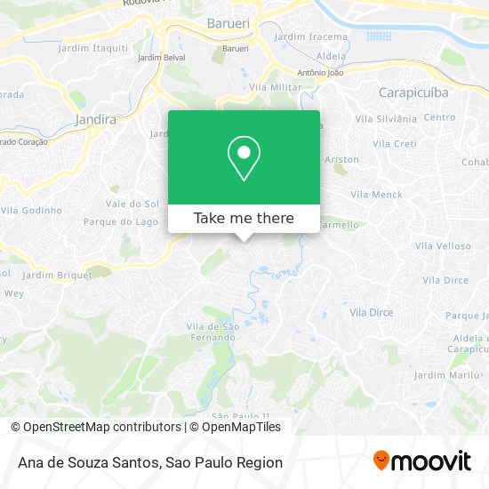 Ana de Souza Santos map