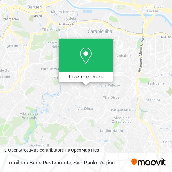 Tomilhos Bar e Restaurante map