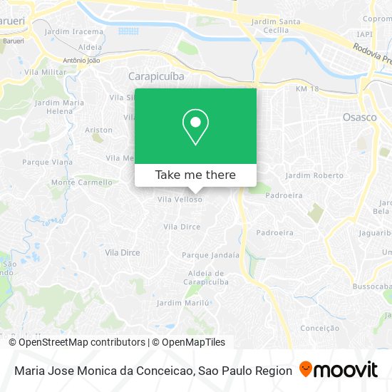 Maria Jose Monica da Conceicao map
